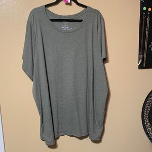 #550 size 6 Torrid Classic Fit Olive Top